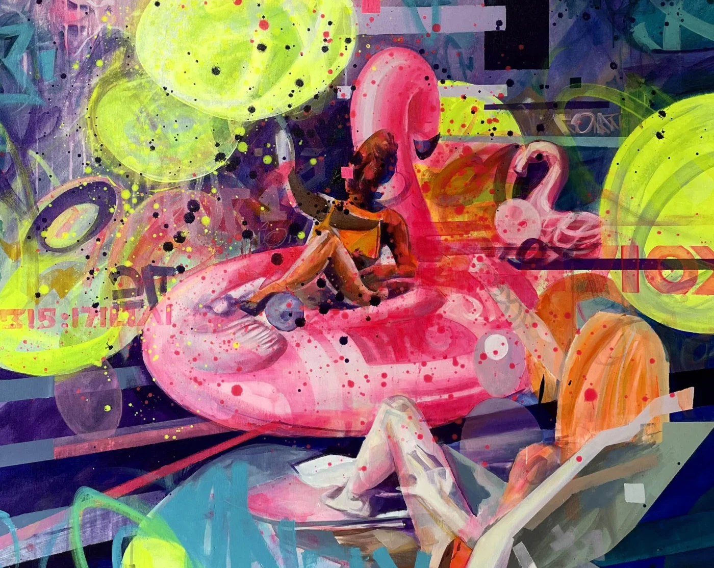 Spaß im Schwimmbad – 130 x 180 cm