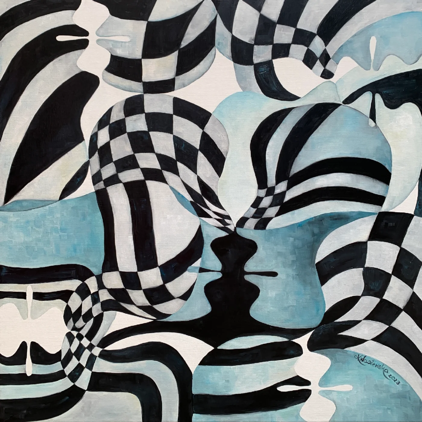 artist-144-artwork-001 « Harmonie bleue » de la série « Au-delà des mots » n° 13